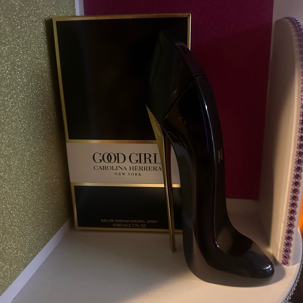 Carolina Herrera Black Elegant Heels EMPTY BOTTLE with box 2.7 oz